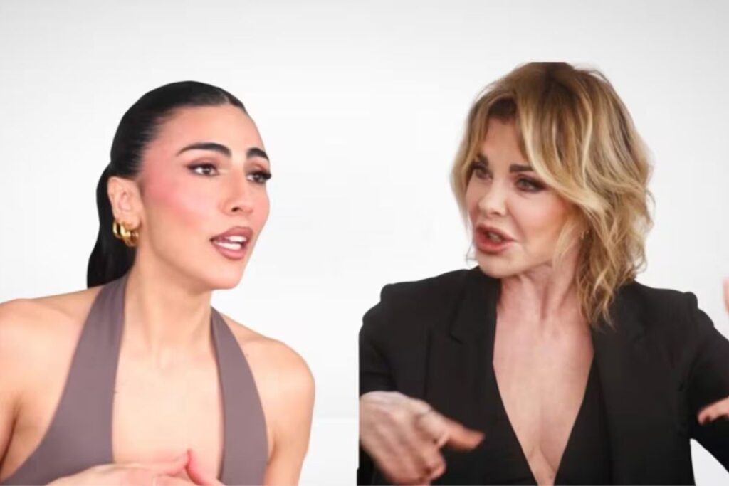 Alba Parietti, lite durante il podcast della Salemi?